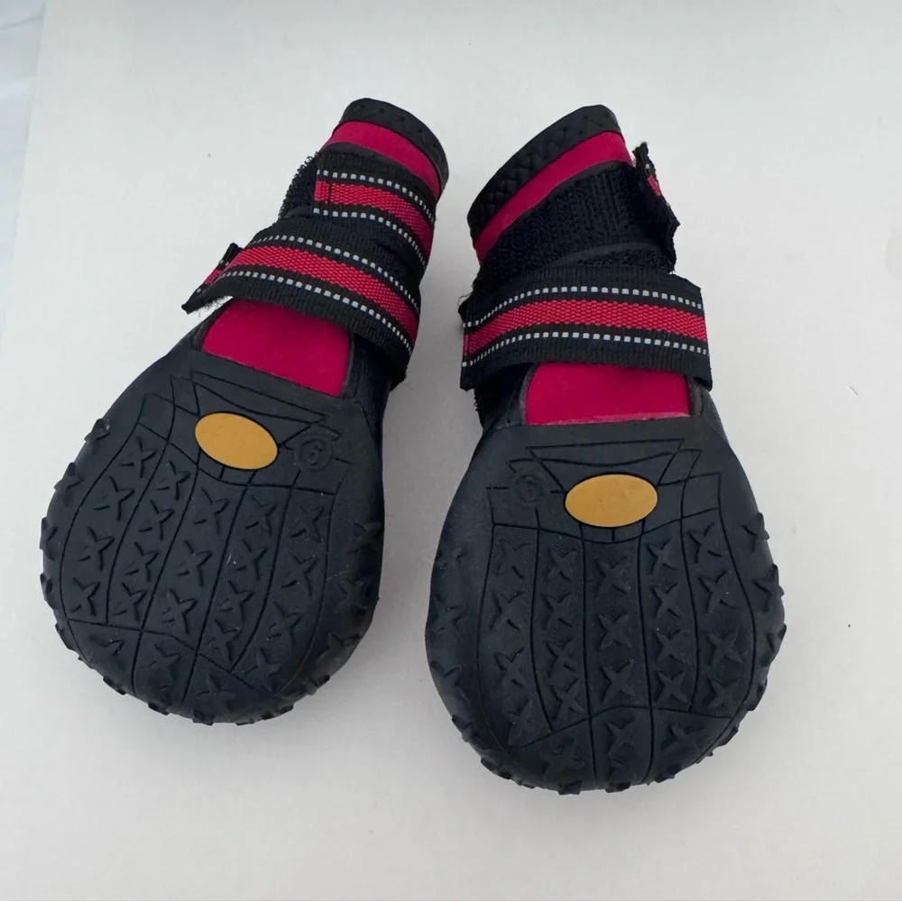 Black and Red Dog Shoes Bundle